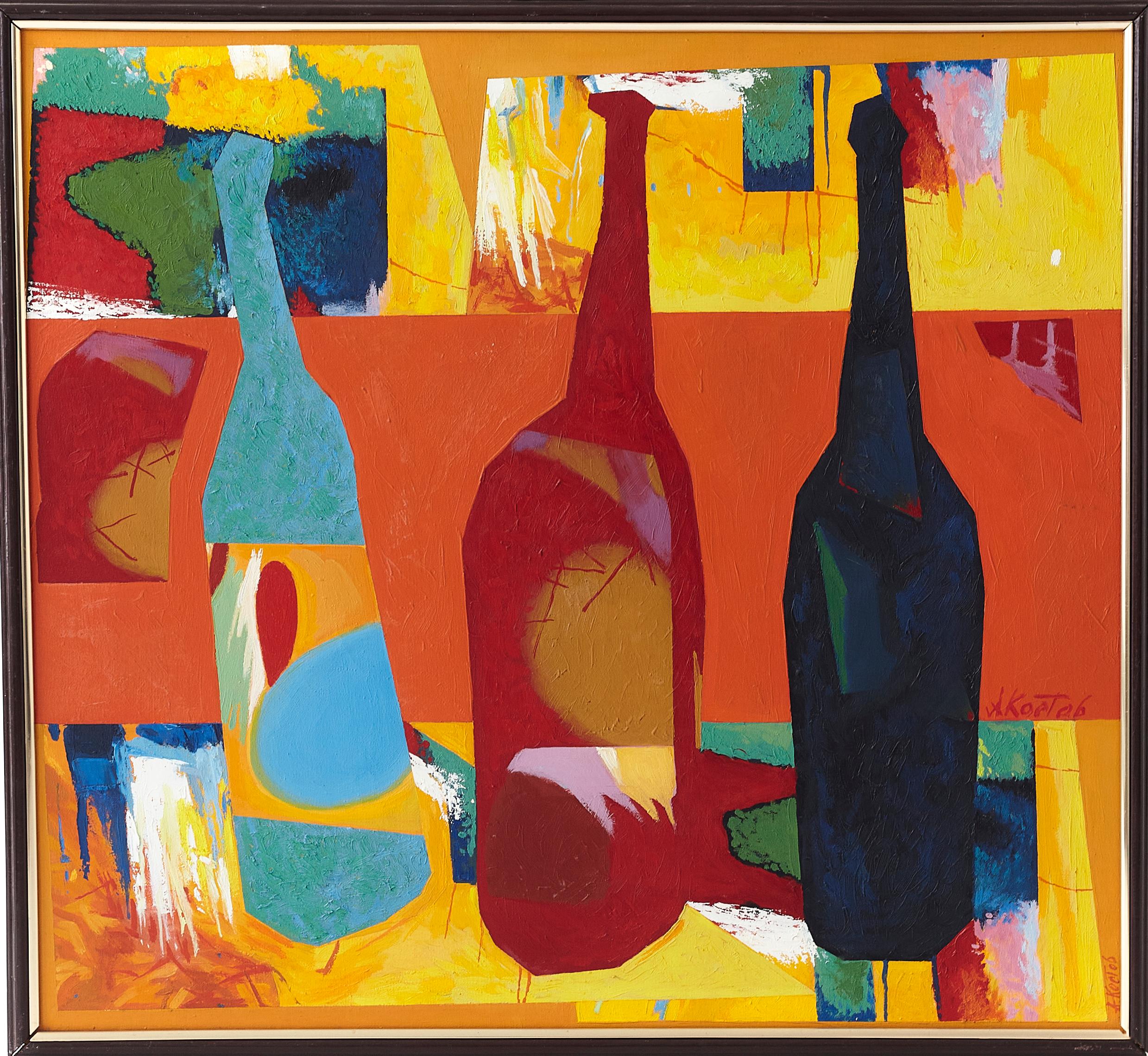 Abstract Painting di Anatoly Kost - "Vino d'uva"