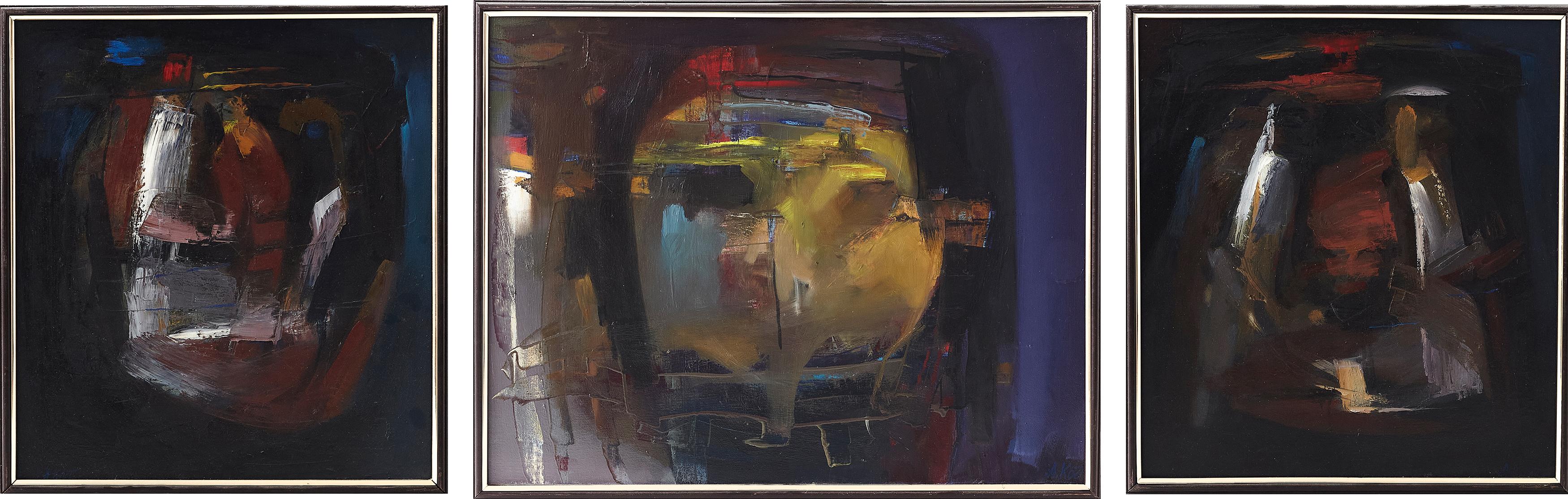 Anatoly Kost Abstract Painting - Triptych "Nirvana"