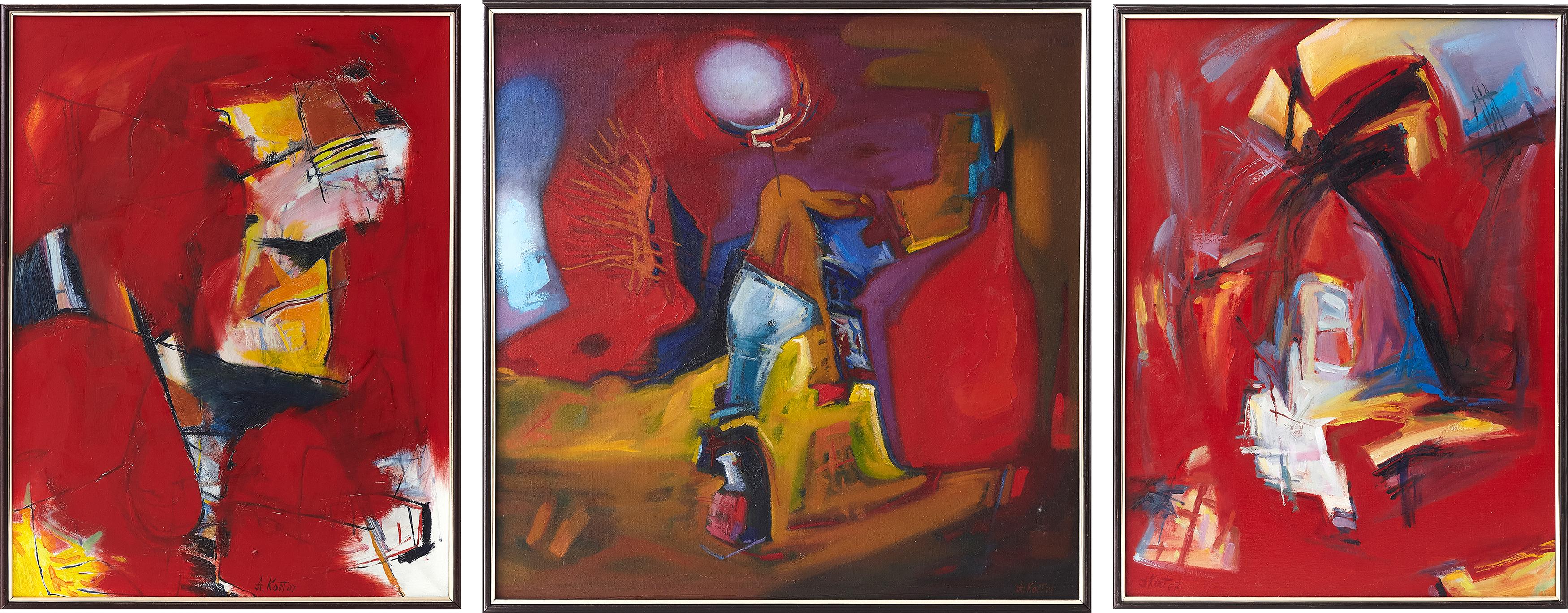 Abstract Painting di Anatoly Kost - Trittico "Paradiso restituito