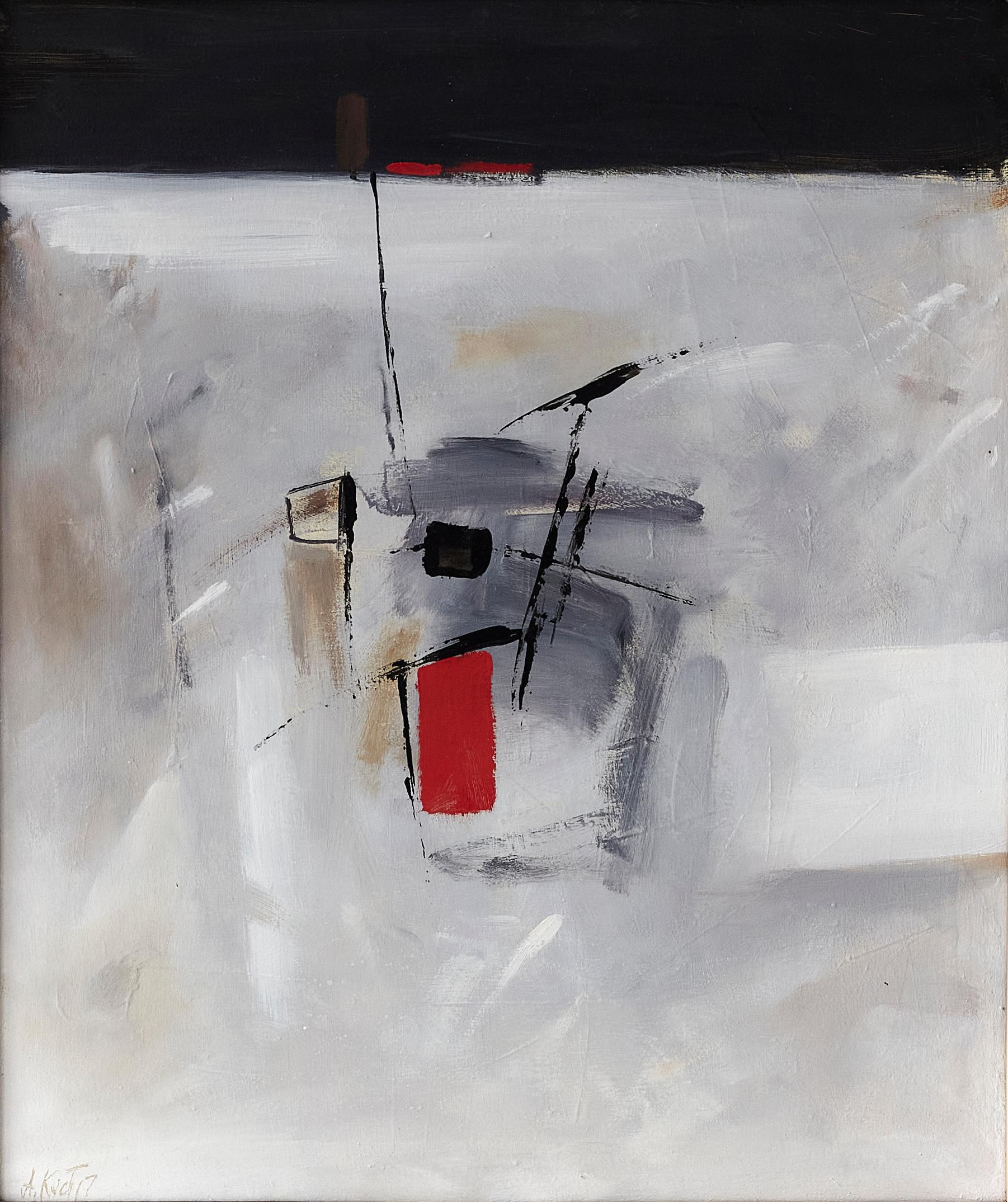 Tryptychon „Libertango in Achromatic Tones“ – Painting von Anatoly Kost
