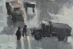 Am Abend, 1950er Jahre, Öl auf Karton, 46,5х34 cm