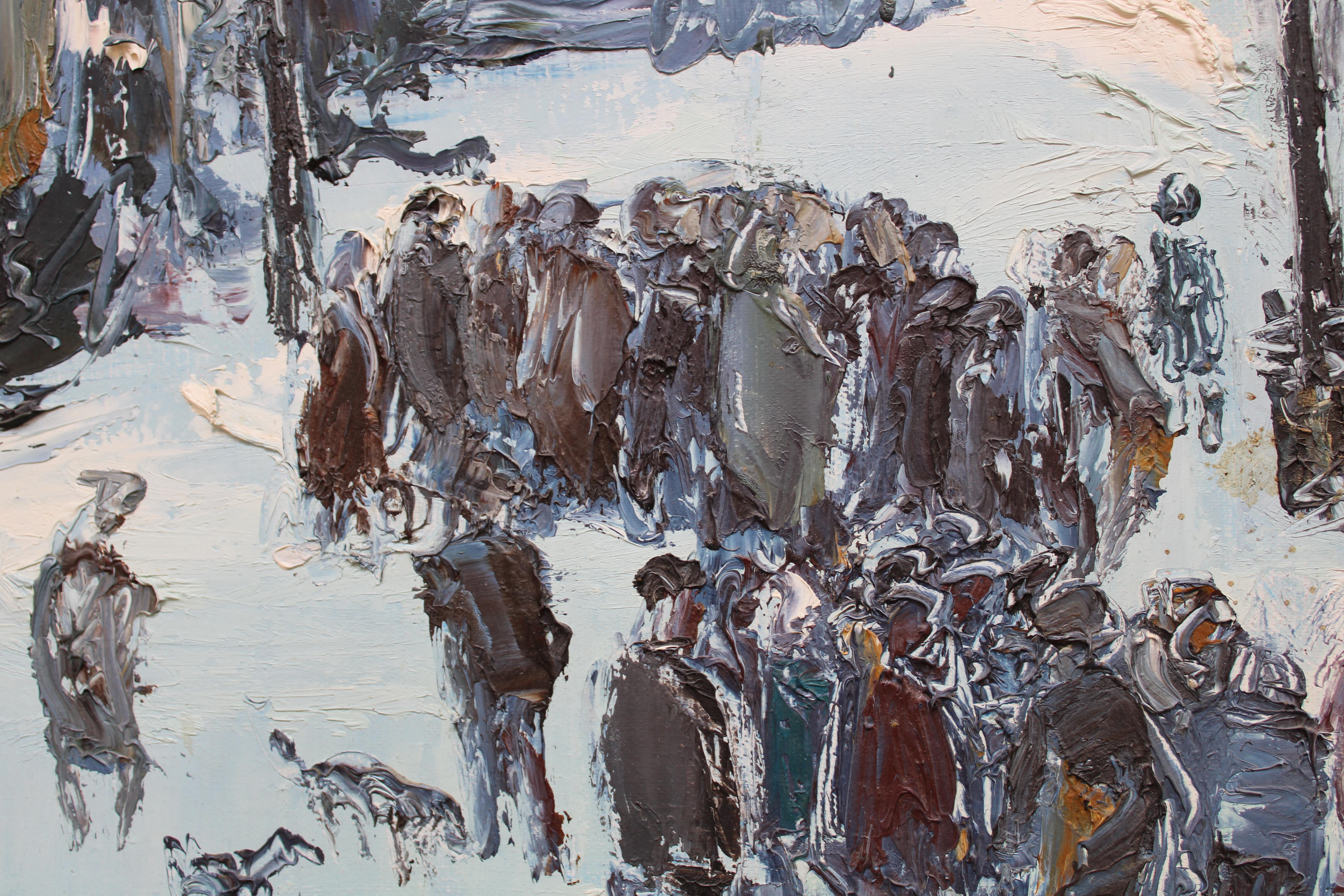 Paesaggio invernale. 1984, tela, olio, 60x80 cm

Slepyshev Anatoly Stepanovich (1932 - 2016) - Pittore, scultore e grafico sovietico e russo.
Anatoly Slepyshev era un illustre artista russo e un maestro riconosciuto che aveva un grande talento e uno