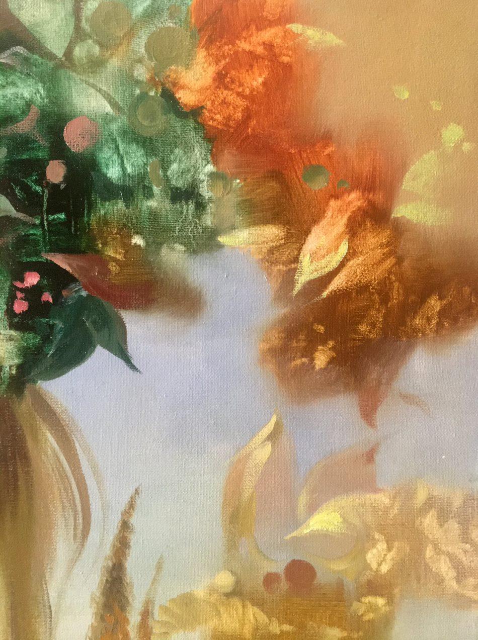Autunno, Ritratto, Pittura a olio originale, pronta da appendere 3