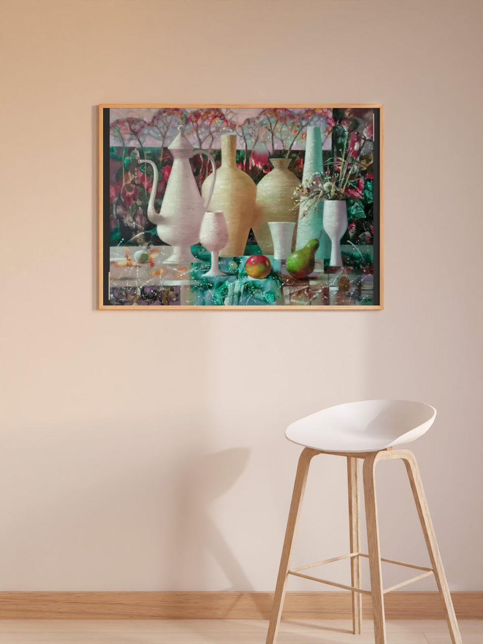 Bodegón de otoño, Arte hecho a mano Pintura al óleo original, Lista para colgar en venta 1