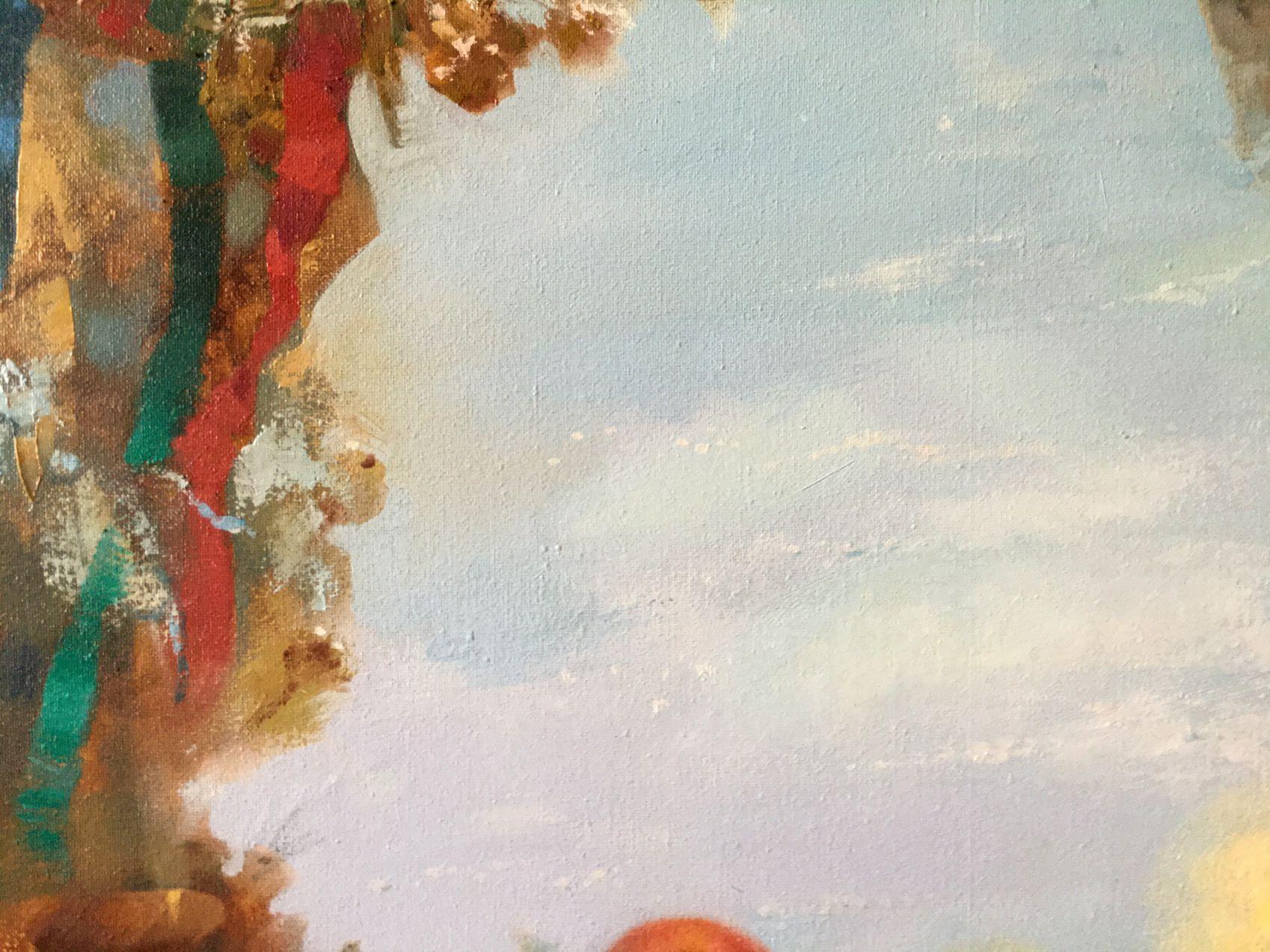 Artista: Anatoly Borisovich Tarabanov
Lavoro: Pittura a olio originale, opera d'arte fatta a mano, unica nel suo genere 
Mezzo: Olio su tela 
Anno: 2003
Stile: Natura morta,
Titolo: Natale
Dimensioni: 29.5
