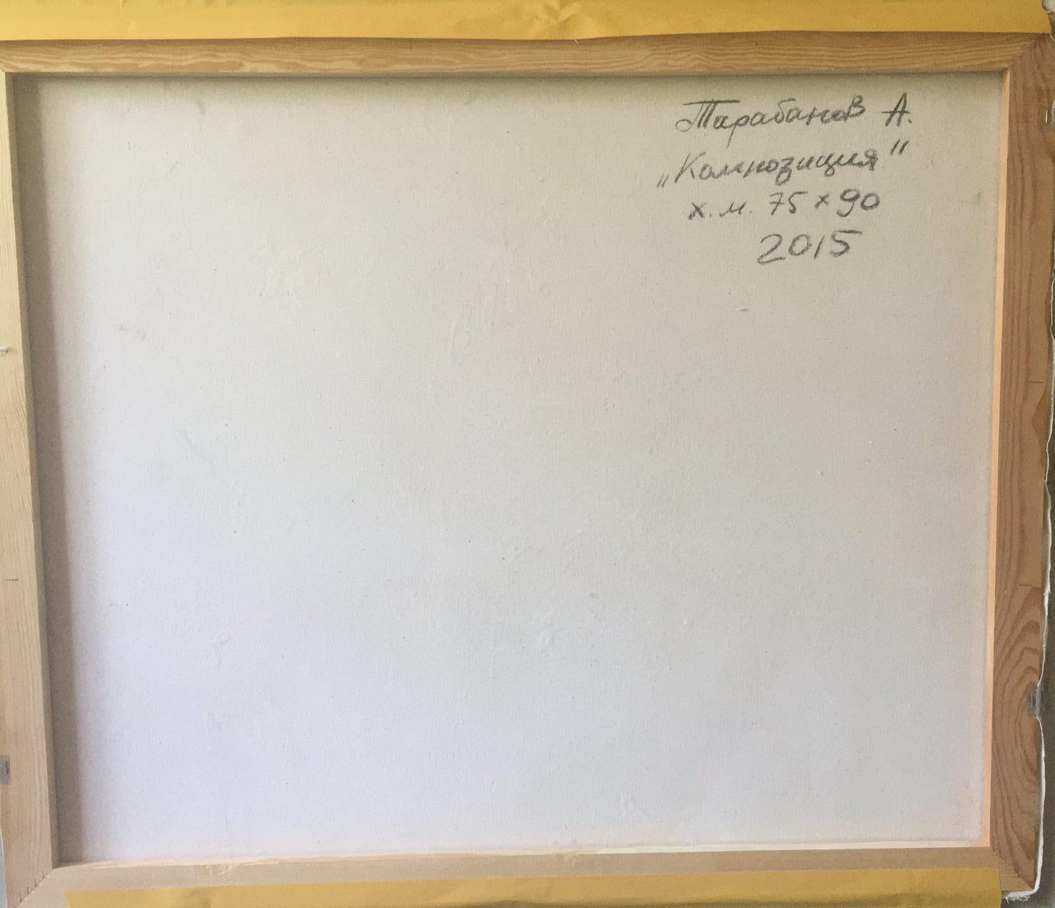 Comporre, Figurativo, Pittura ad olio originale, Pronto da appendere in vendita 4