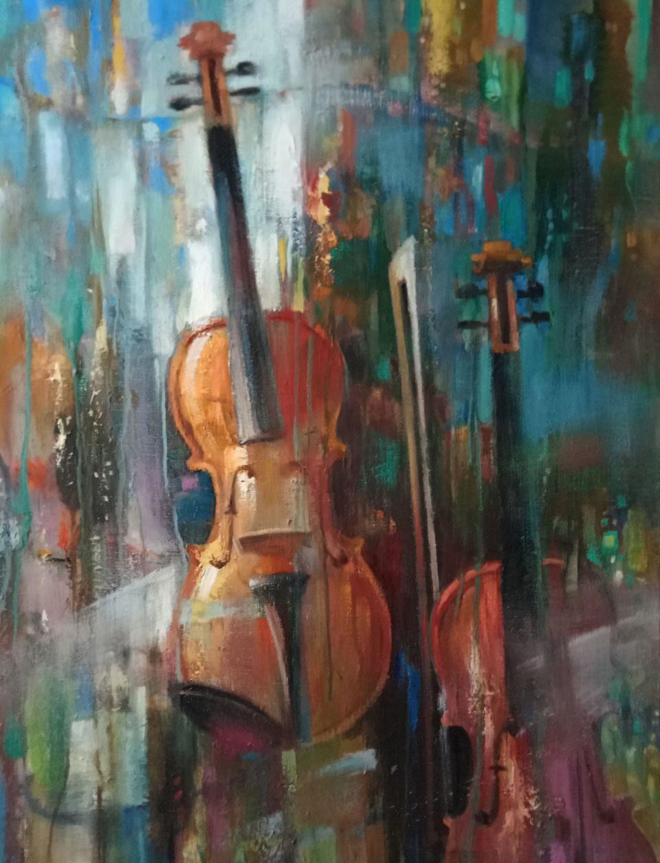Still-Life Painting de Anatoly Tarabanov - Dúo, Pintura al óleo original hecha a mano, lista para colgar