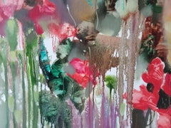 Flora, portrait, peinture à l'huile originale faite à la main, prête à être accrochée