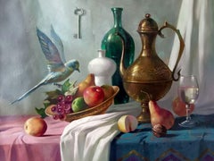 Fruit Still Life, Original oil Painting, Ready to Hang