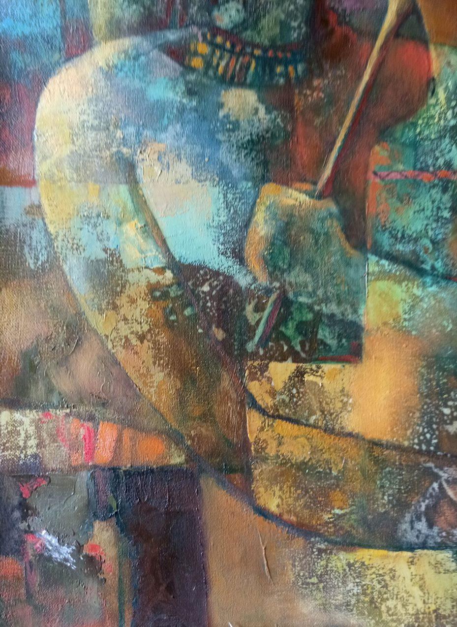 Regali al Faraone, Arte figurativa, Pittura ad olio originale, Pronto da appendere - Painting Impressionismo di Anatoly Tarabanov