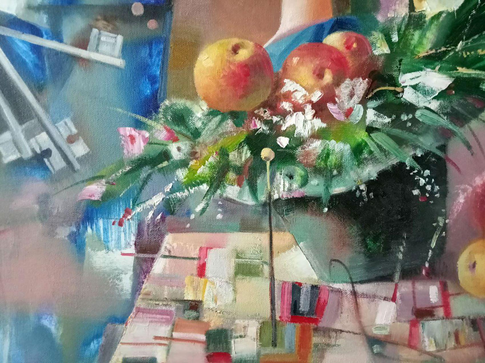 Metamorfosi, Ritratto d'arte, Pittura ad olio originale, pronta da appendere - Painting Impressionismo di Anatoly Tarabanov