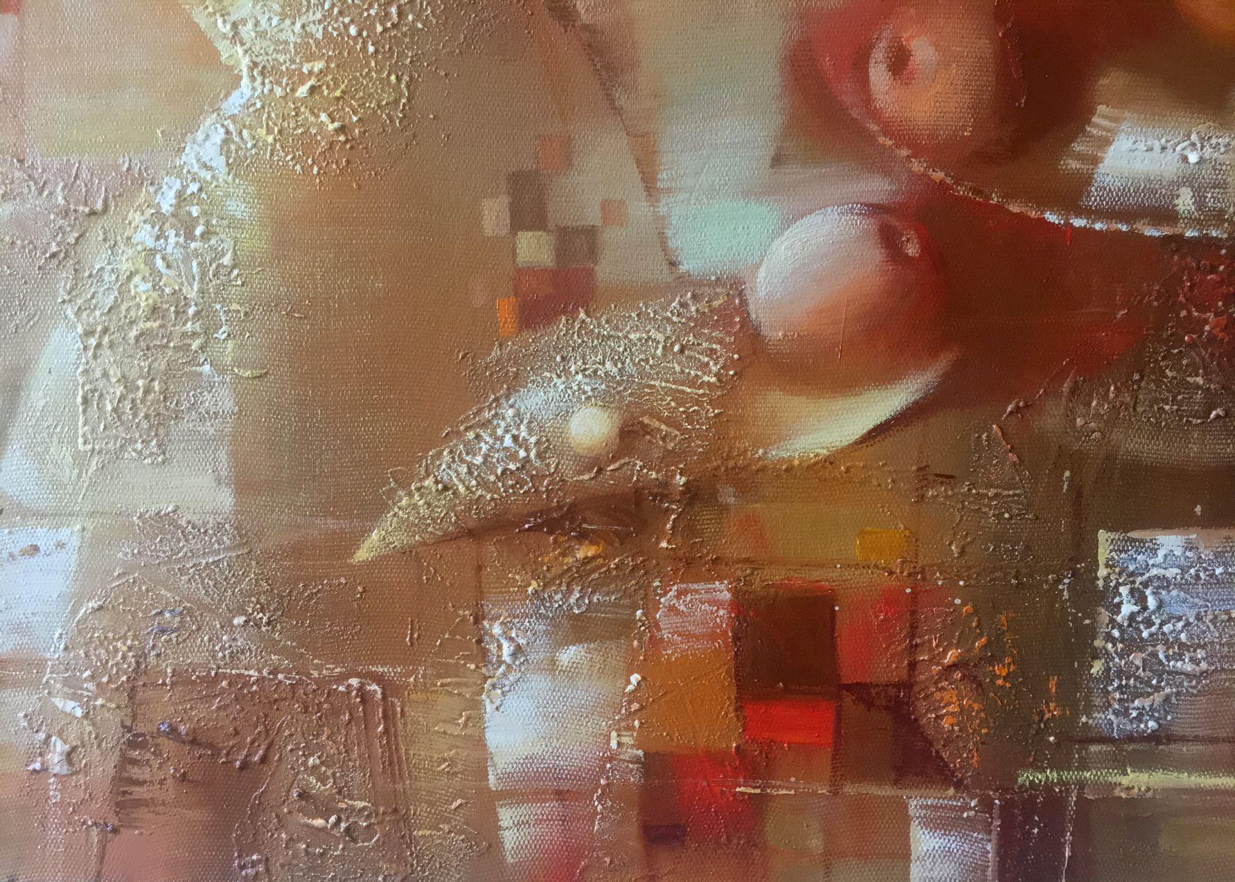 Profile féminin, peinture à l'huile originale, prête à être accrochée - Painting de Anatoly Tarabanov