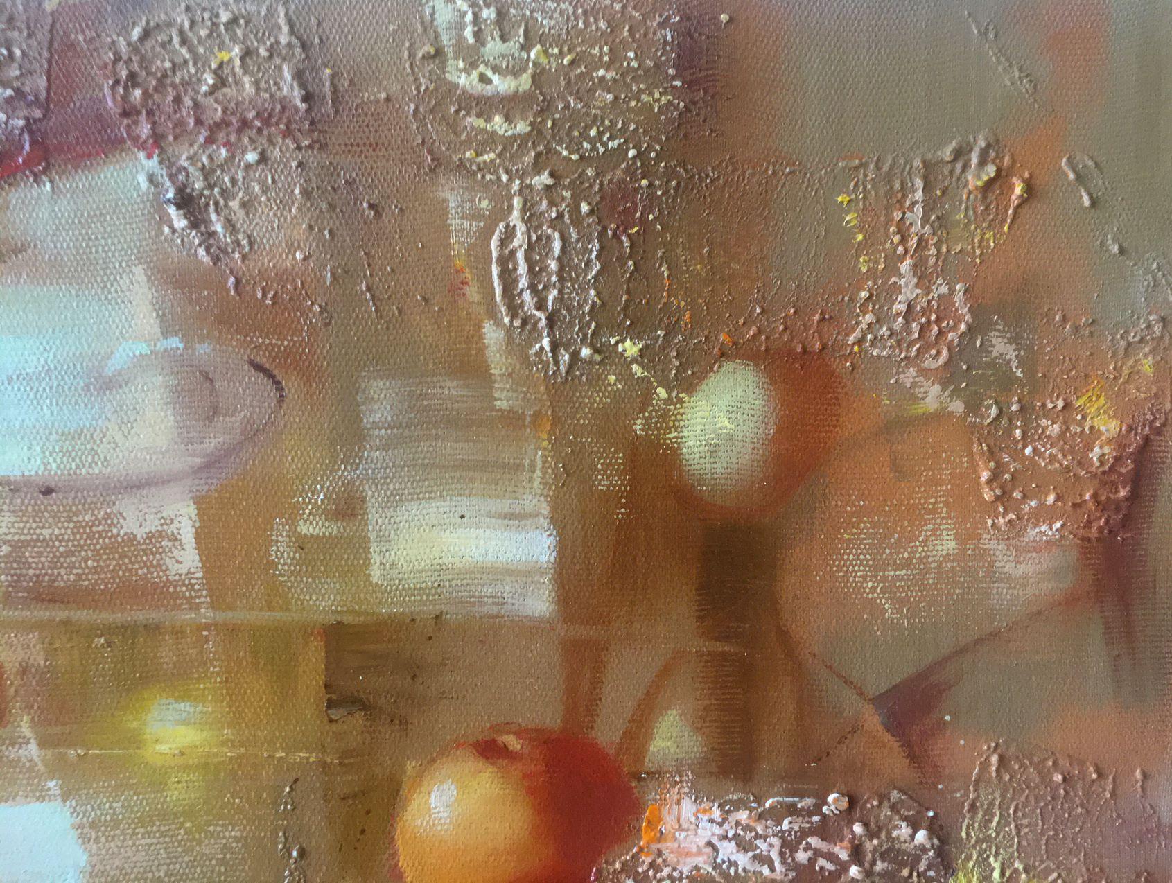 Profile féminin, peinture à l'huile originale, prête à être accrochée 2