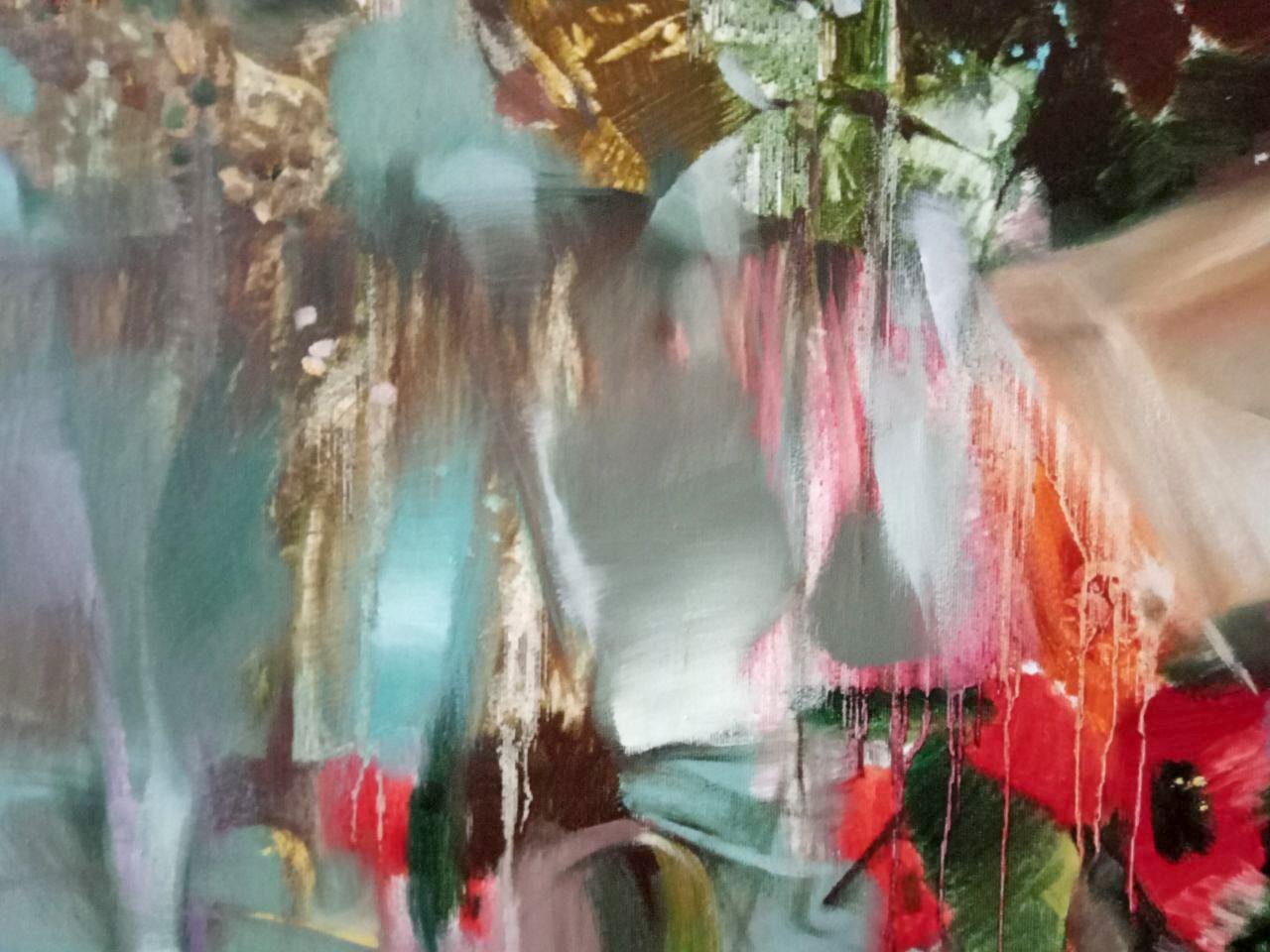 Sinfonia mattutina, Arte figurativa, Ritratto, Pittura ad olio originale, Pronto da appendere - Figurative Painting Grigio di Anatoly Tarabanov