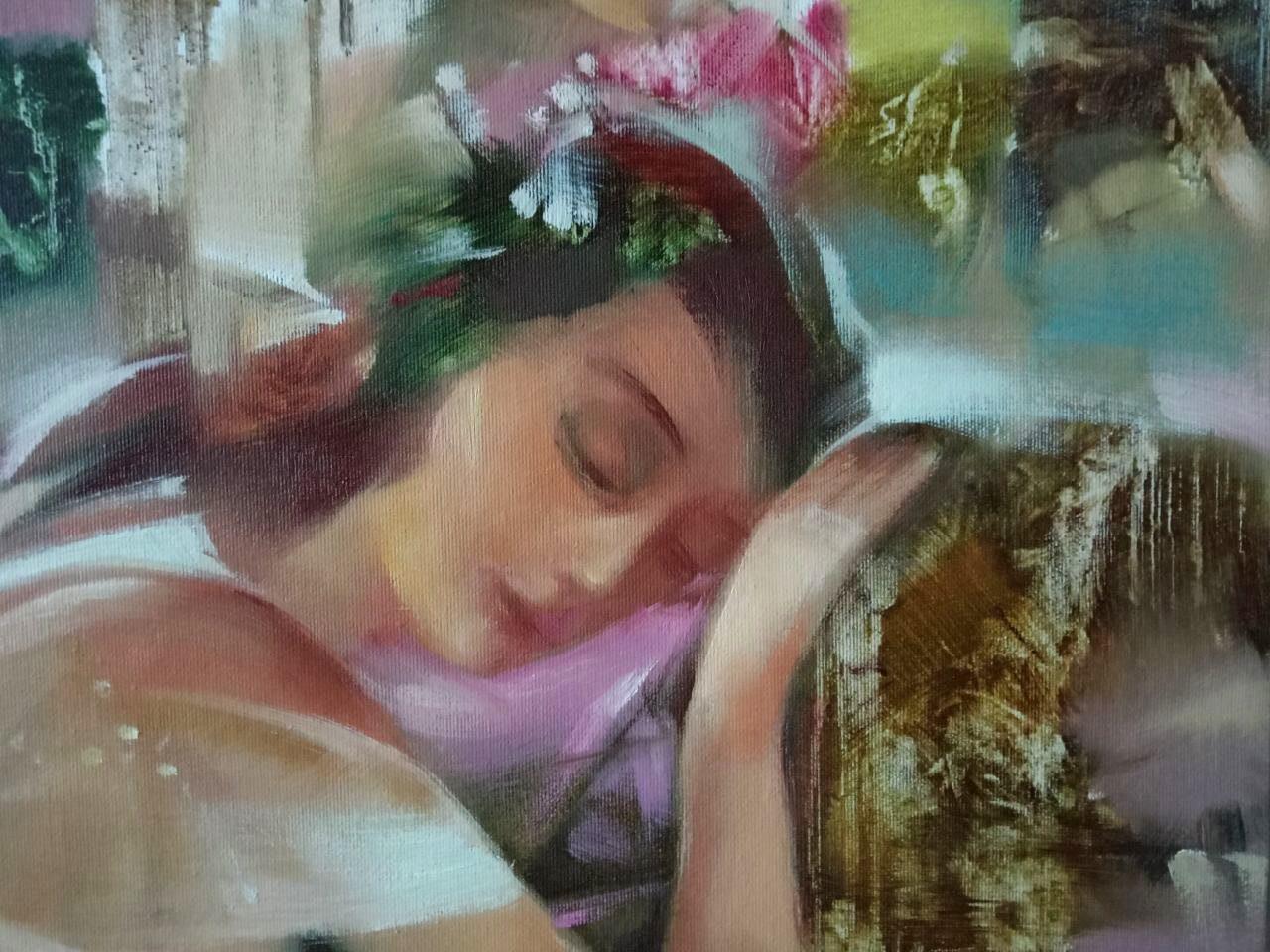 Artista: Anatoly Borisovich Tarabanov
Lavoro: Pittura a olio originale, opera d'arte fatta a mano, unica nel suo genere 
Mezzo: Olio su tela 
Anno: 2020
Stile: Arte figurativa
Titolo: Sinfonia del mattino
Dimensioni: 27,5