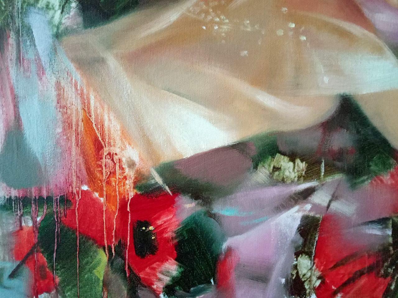 Sinfonia mattutina, Arte figurativa, Ritratto, Pittura ad olio originale, Pronto da appendere in vendita 3