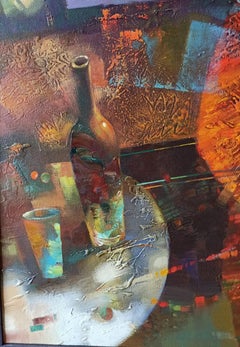 Night Blues, Musicians, Figurative Art, Original oil Painting, Ready to Hang