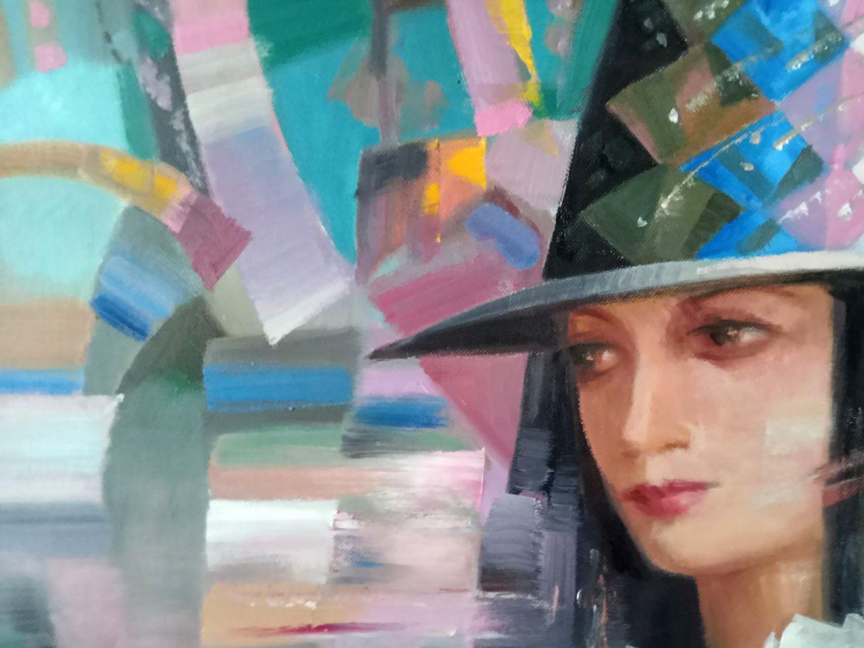 Notturno, Pittura a olio originale, pronta da appendere 4