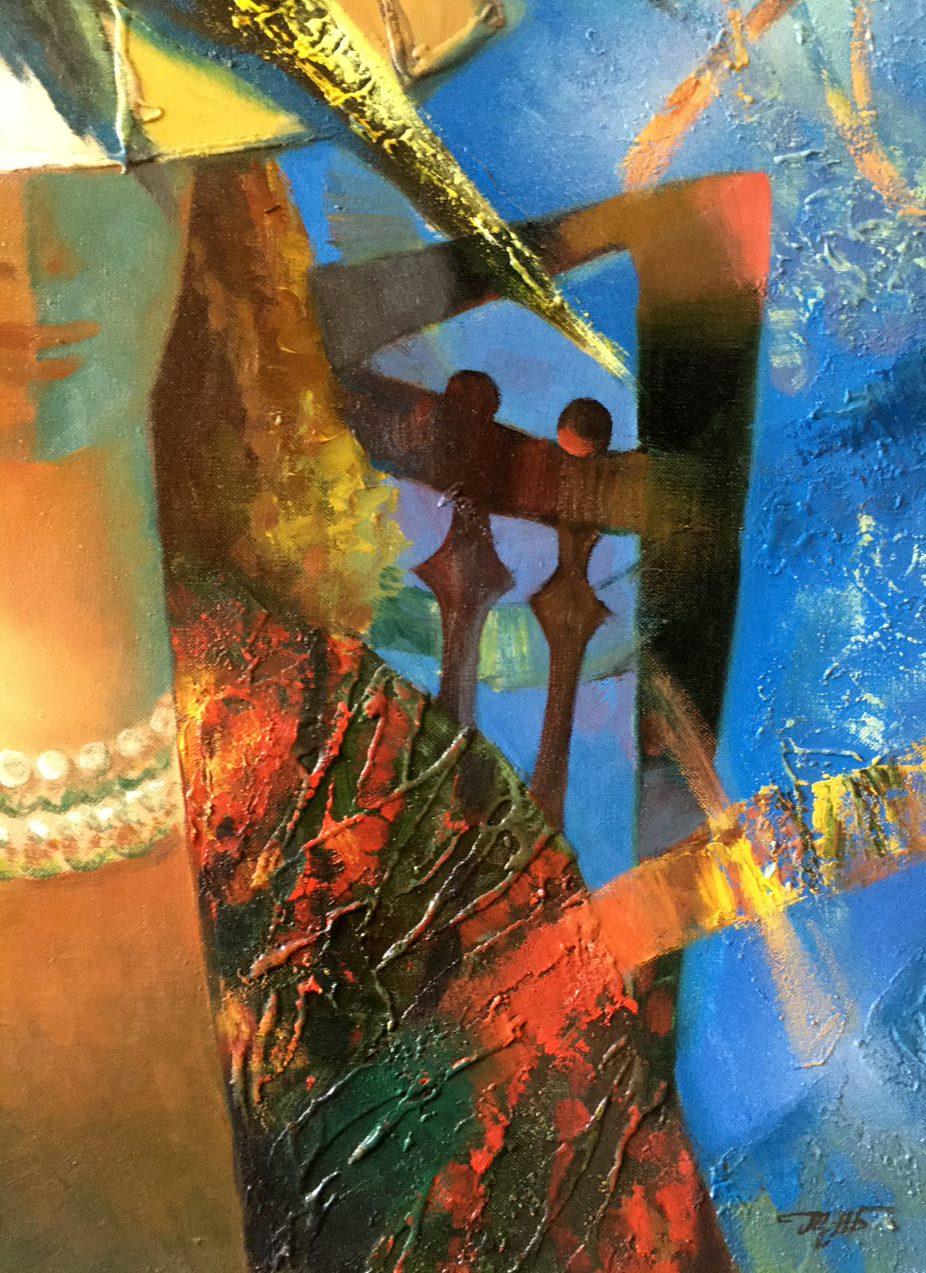 Nostalgia, Ritratto, Arte contemporanea, Pittura ad olio originale, Pronta da appendere - Painting di Anatoly Tarabanov