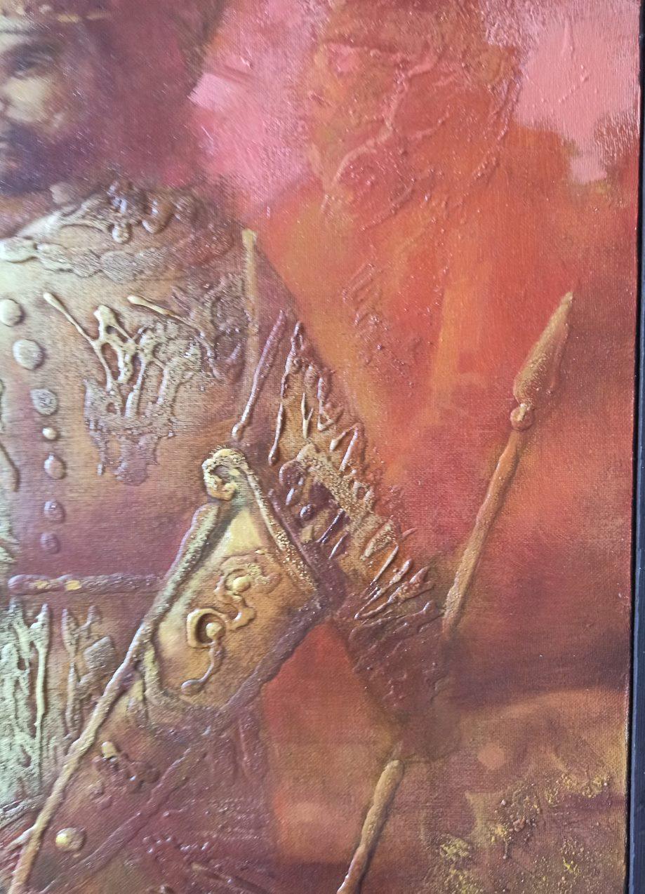 Scythian Legend, Original oil Painting, Ready to Hang For Sale 4