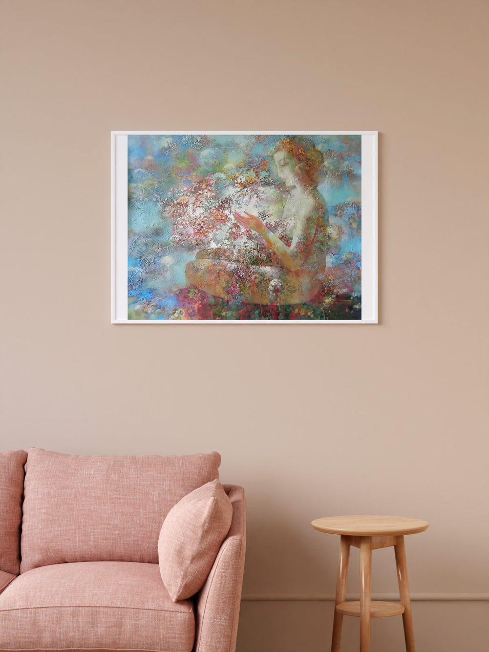 Primavera, Arte Figurativo, Arte hecho a mano Pintura al óleo original, Lista para colgar en venta 3