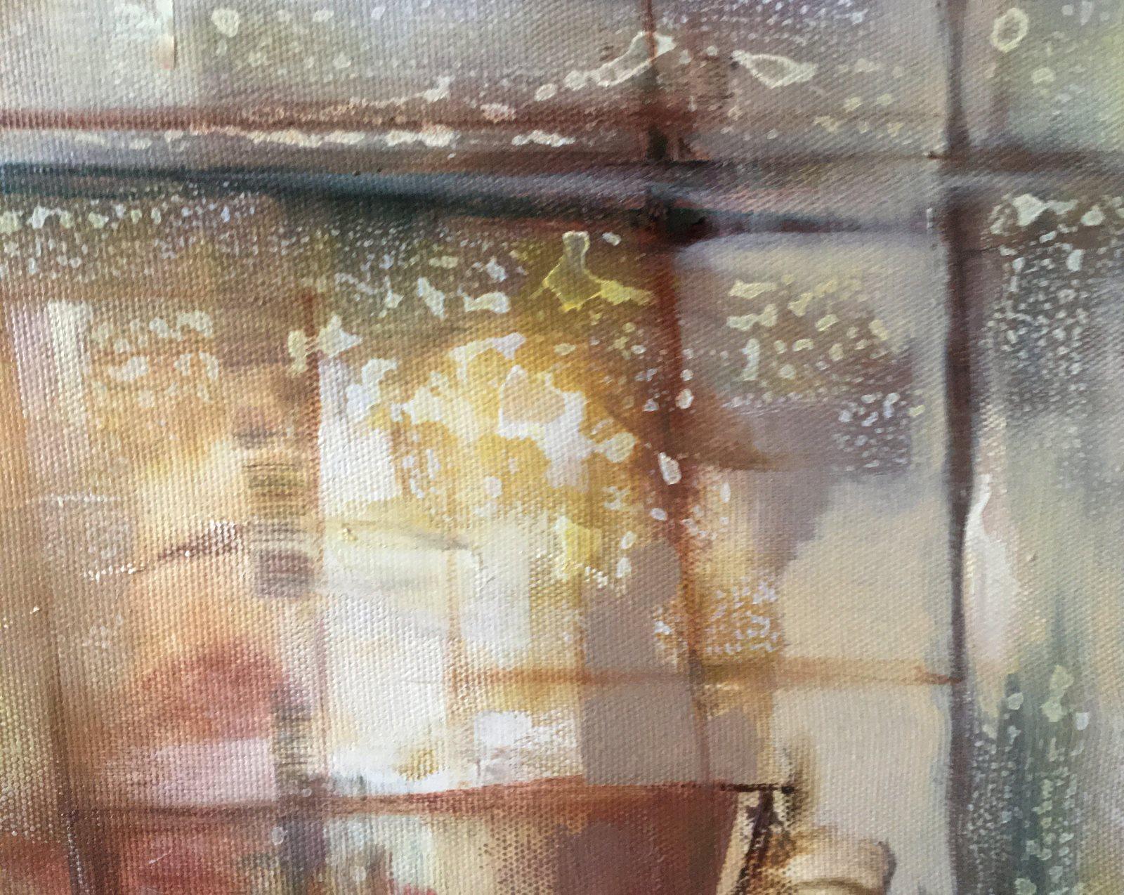 Naturaleza muerta, Retrato abstracto, Arte hecho a mano Pintura al óleo original, Lista para colgar en venta 2