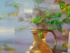 Natura morta, Impressionismo, Pittura ad olio originale, Pronto da appendere