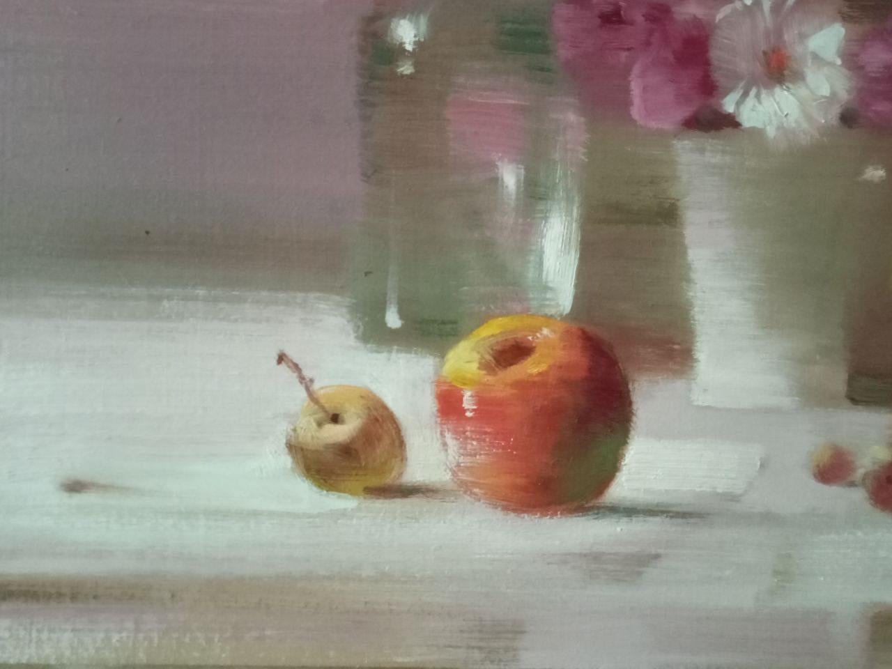 Still Life, Impressionism, Original oil Painting, Ready to Hang For Sale 1