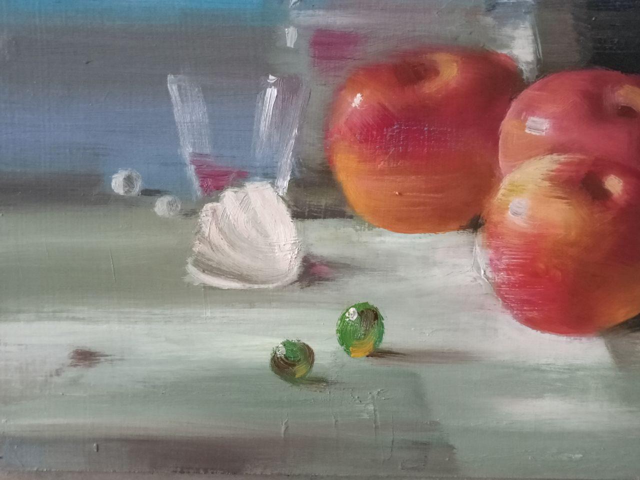 Still Life, Impressionism, Original oil Painting, Ready to Hang For Sale 2
