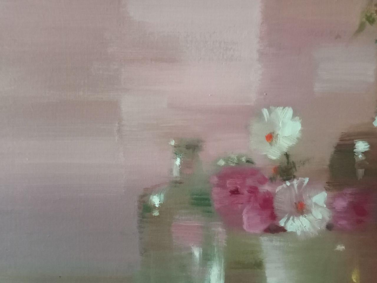 Still Life, Impressionism, Original oil Painting, Ready to Hang For Sale 2