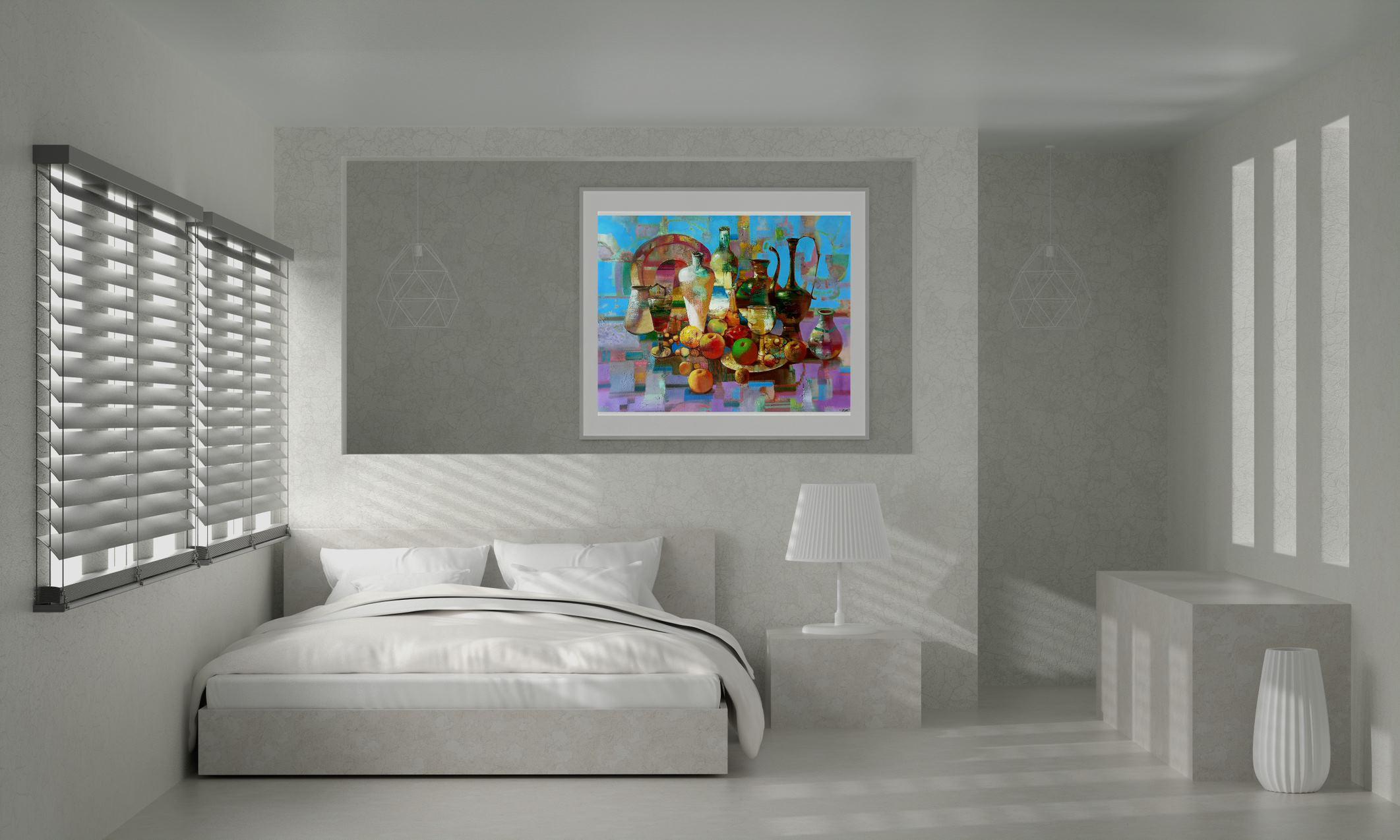 Naturaleza muerta, Obra de arte hecha a mano, Pintura al óleo original, Lista para colgar en venta 2