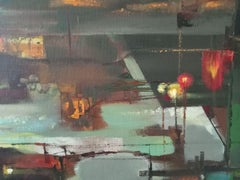 Urban Landscape, Contemporary art, Original oil Painting, Ready to Hang