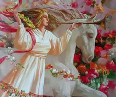 Victory, Figurative Art, Original oil Painting, Ready to Hang