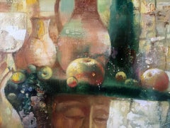 Water Carrier, Portrait, Still Life, Original oil Painting, Ready to Hang