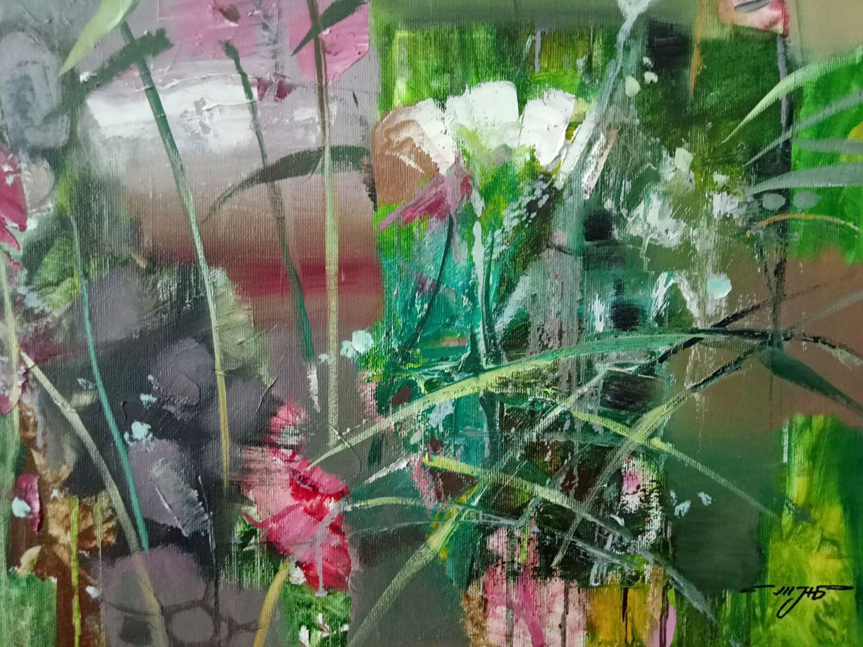 Artist: Anatoly Borisovich Tarabanov
Work: Original oil painting, handmade artwork, one of a kind 
Medium: Oil on Canvas 
Year: 2018
Style: Impressionism
Title: White Flowers
Size: 23.5