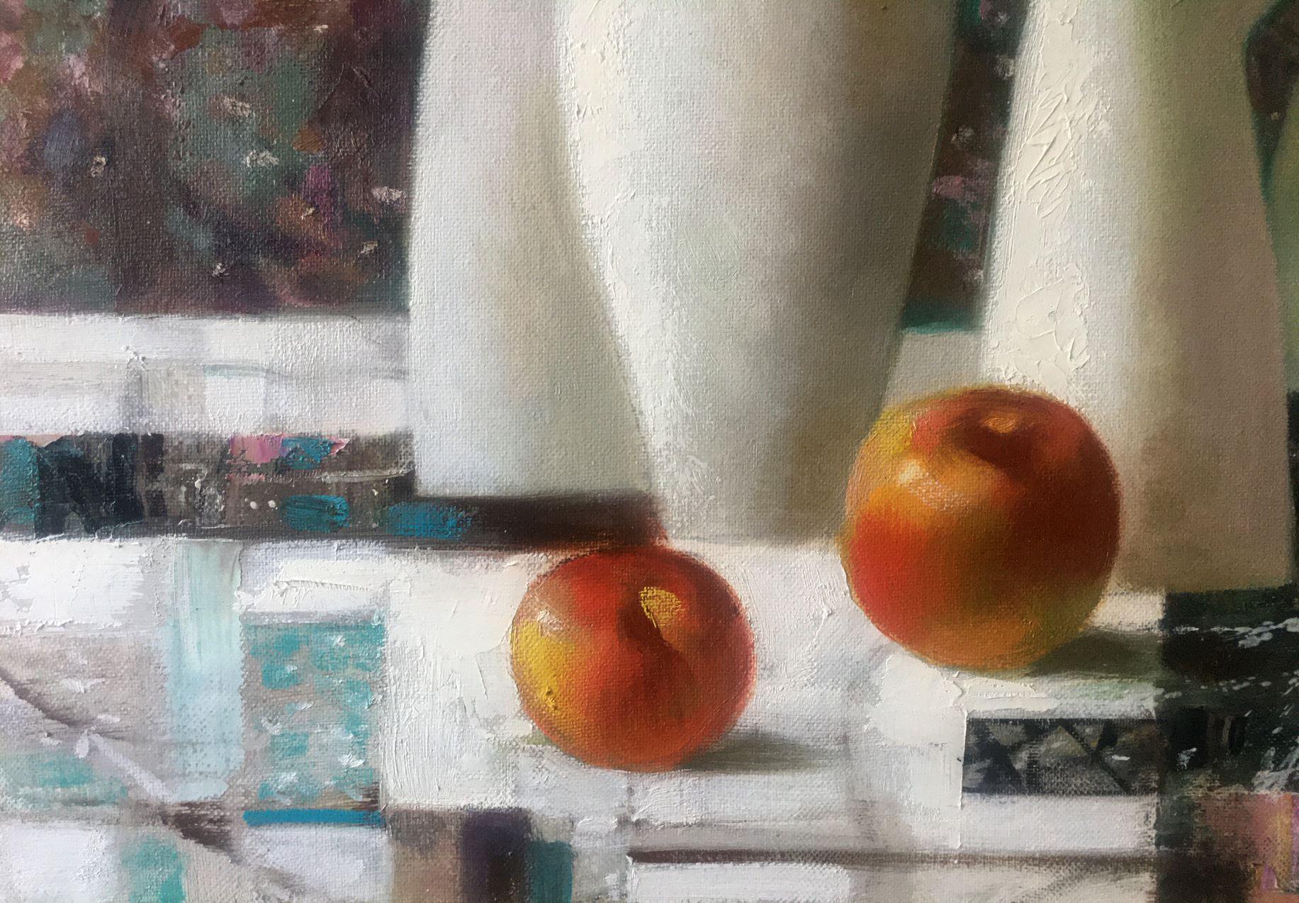 Winter Still Life, Original oil Painting, Ready to Hang For Sale 1