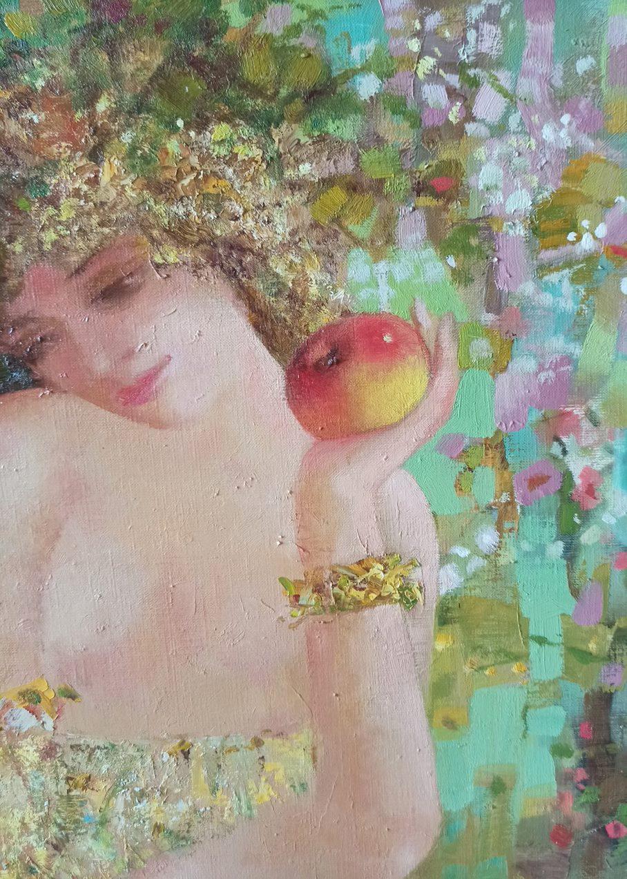 Yarilo, Figurative, Original oil Painting, Ready to Hang For Sale 2