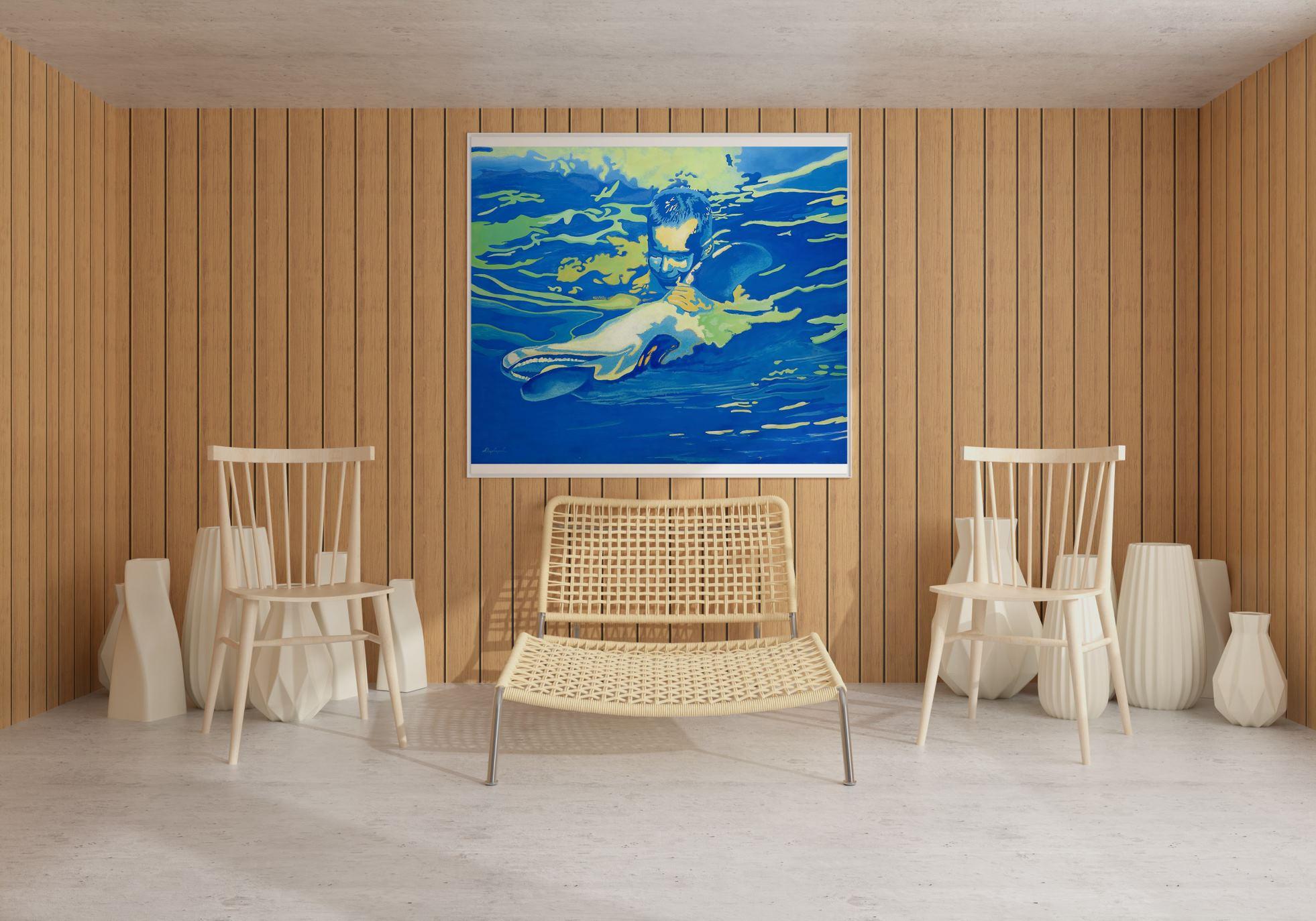 Ein Hauch von einem Traum Porträt Zeitgenössische Kunst Original Ölgemälde Einzigartig im Angebot 1
