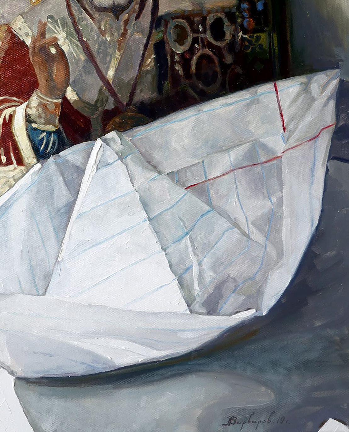 AMEN, Arte contemporanea, Pittura ad olio originale, Pezzo unico - Painting di Anatoly Varvarov Viktorovich