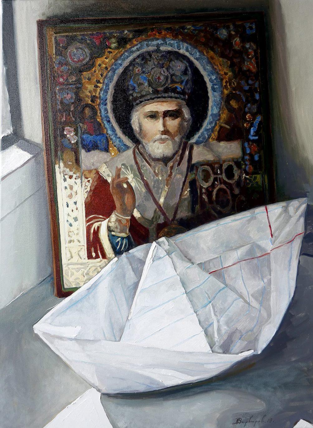 Anatoly Varvarov Viktorovich Still-Life Painting - Amen, Contemporary Art, Original oil Painting, One of a Kind