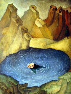 Used And the ship Sails, Contemporary art, Original oil Painting, One of a Kind