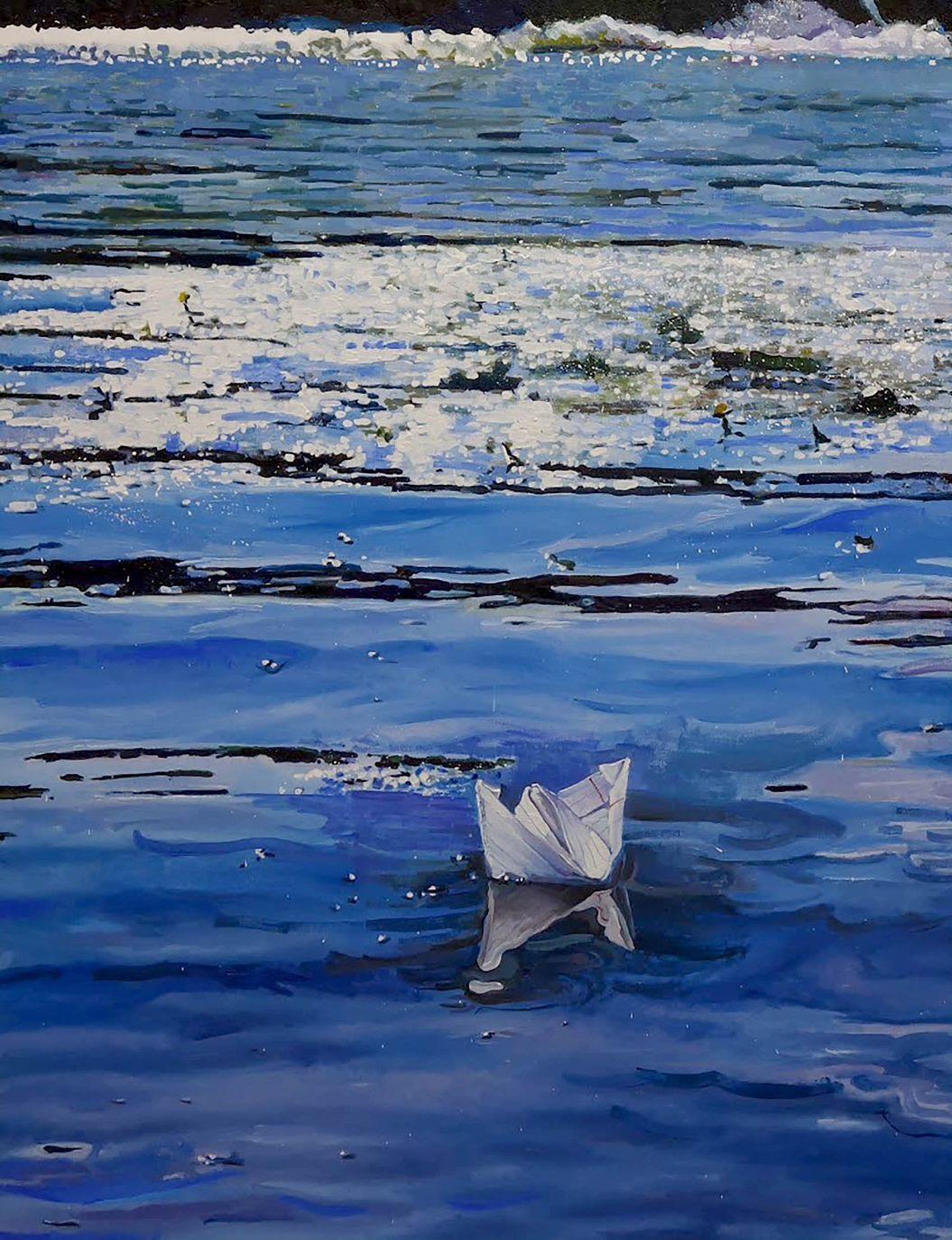 Ogni cosa ha il suo tempo Paesaggio Impressionismo Pittura ad olio originale - Painting Fotorealista di Anatoly Varvarov Viktorovich