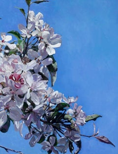 For Life, Blossom Flowers, Contemporary Art Original oil Painting, One of a Kind