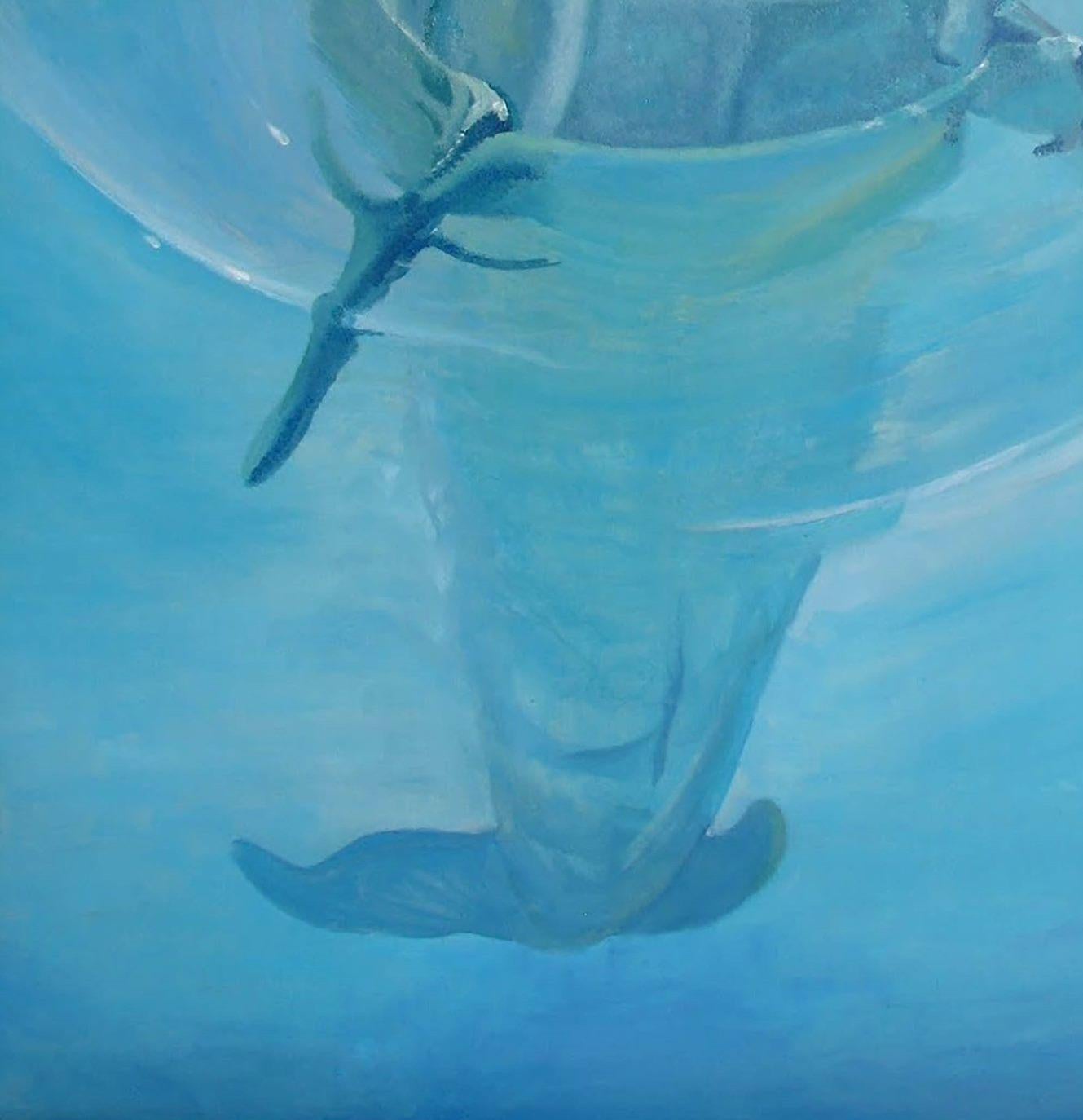 Hallo, Delphine, Zeitgenössische Kunst, Original Ölgemälde, Einzigartig (Fotorealismus), Painting, von Anatoly Varvarov Viktorovich