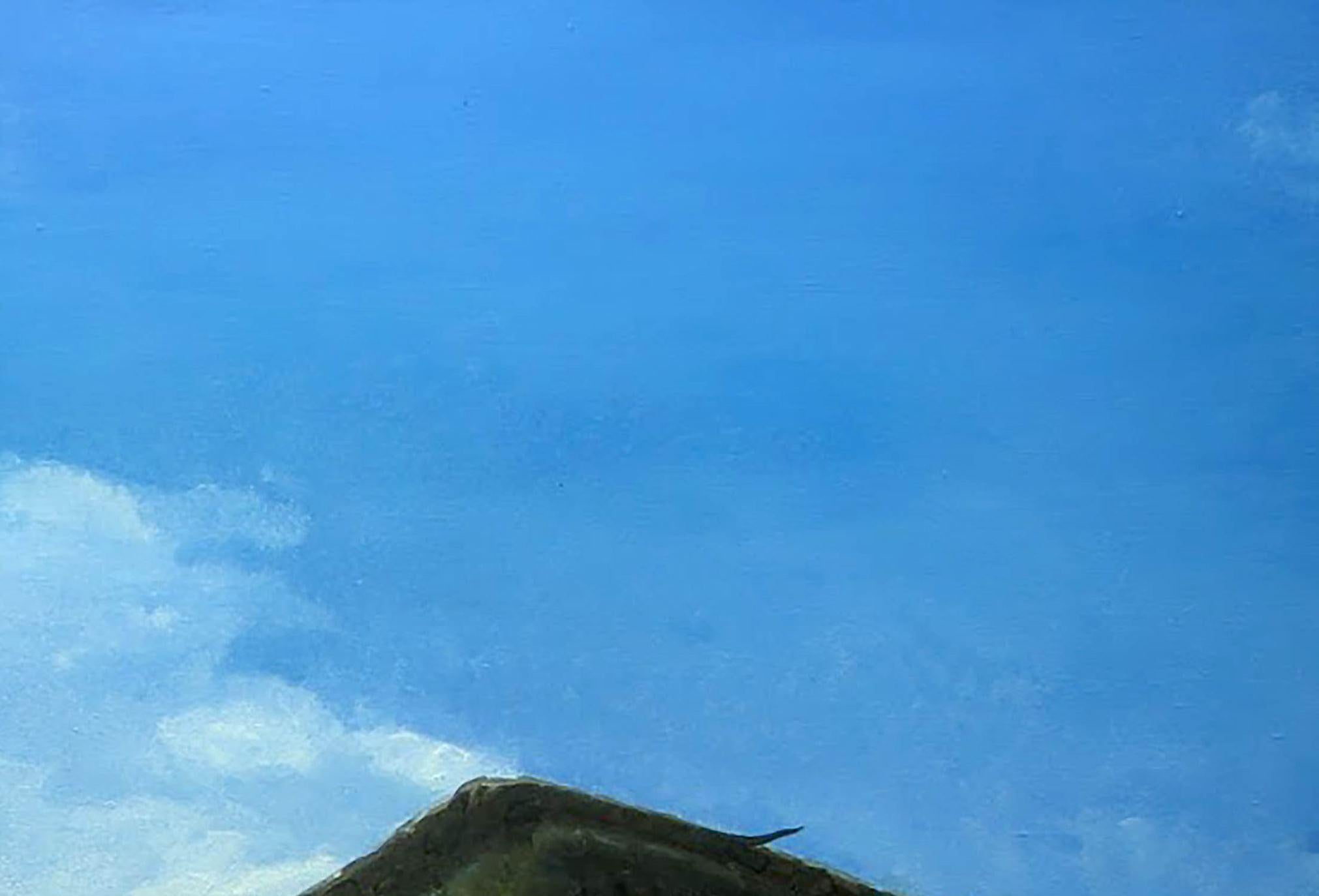 Independiente, Arte contemporáneo, Pintura al óleo original, Único - Animal Painting Azul de Anatoly Varvarov Viktorovich