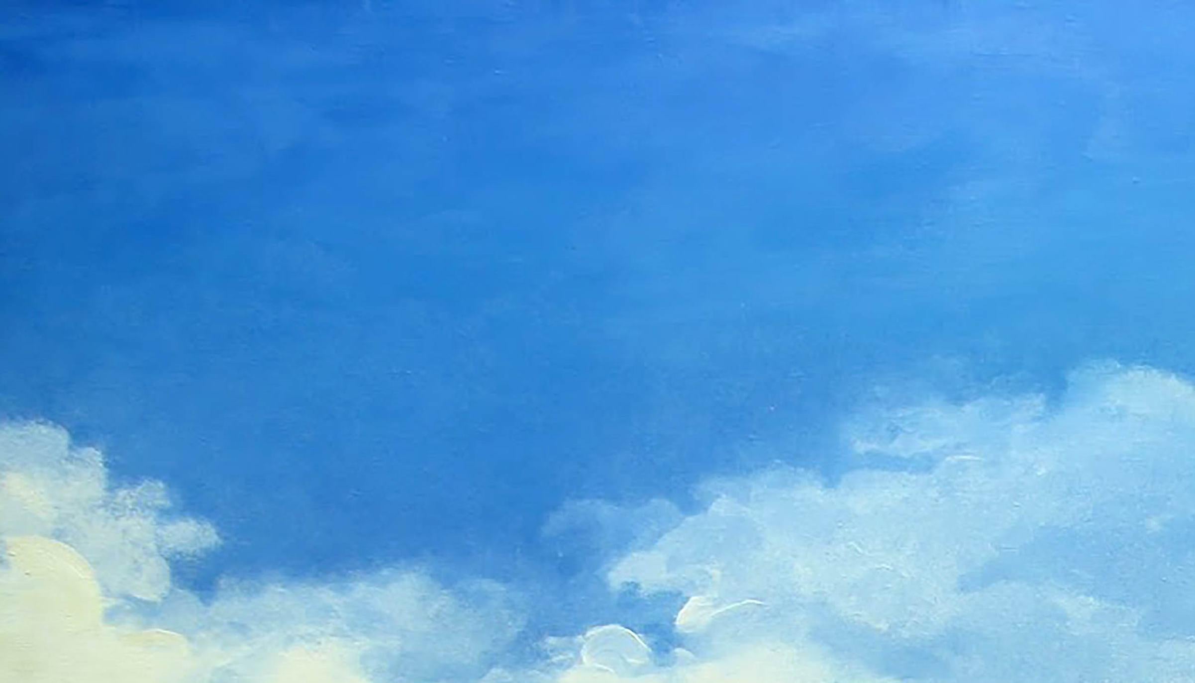 Künstler: Warwarow Anatoli Viktorowitsch
Titel: Unabhängig,
Größe: 39,5x59 Zoll, (100x150 cm)
Medium: Öl auf Leinwand
Handbemalt, original, einzigartig.

Dieses unglaubliche Ölgemälde zeigt einen auffliegenden Adler vor einem strahlend blauen