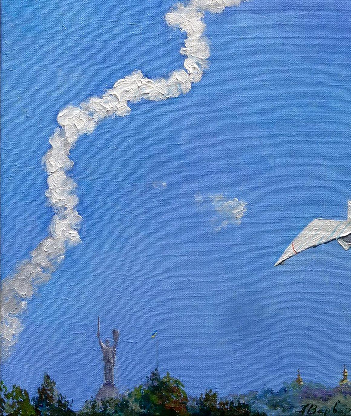 Kyiv è il mio 2022, Pittura ad olio originale, Pezzo unico - Painting Fotorealista di Anatoly Varvarov Viktorovich