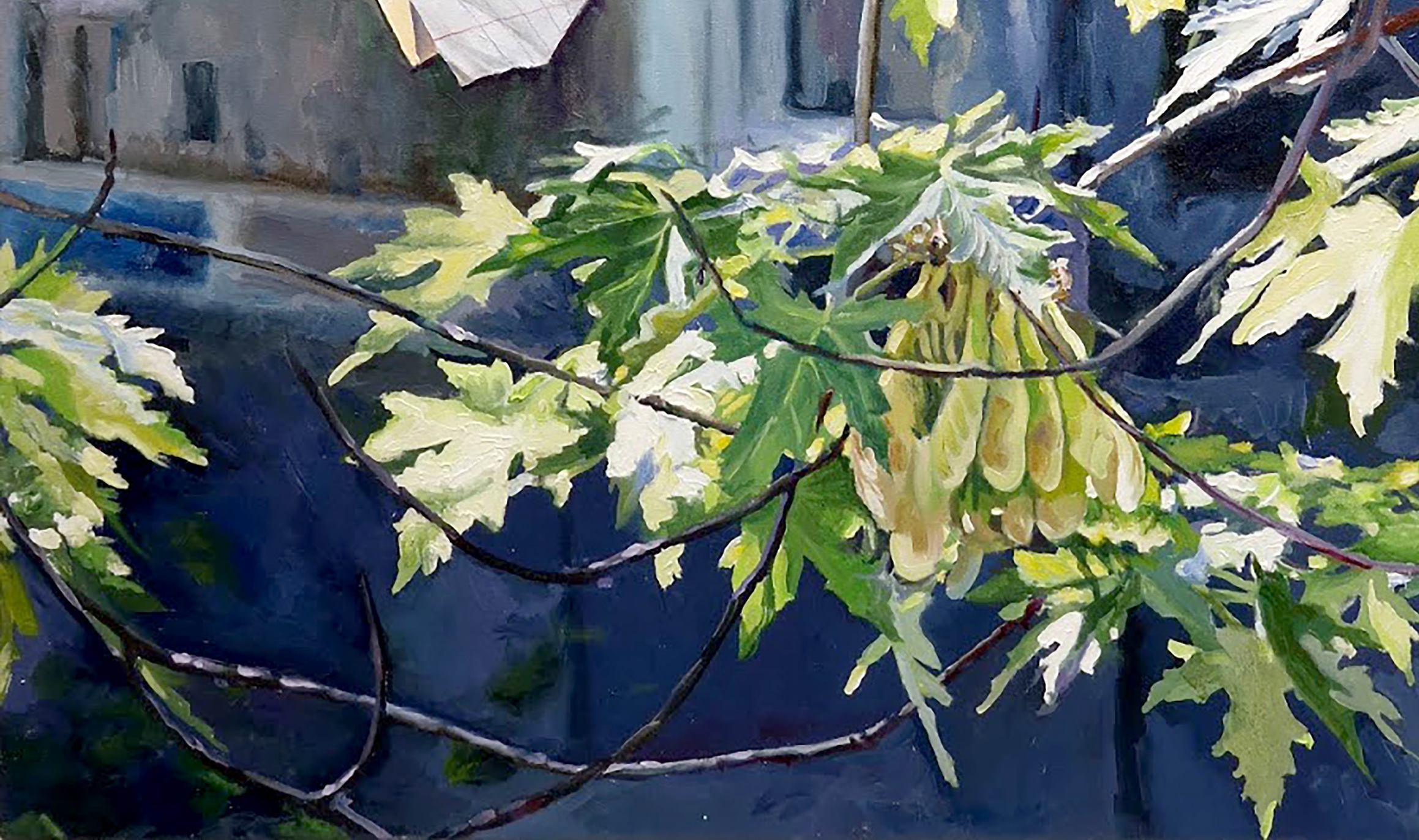 Acero, Pittura ad olio originale, Pezzo unico - Painting Impressionismo di Anatoly Varvarov Viktorovich