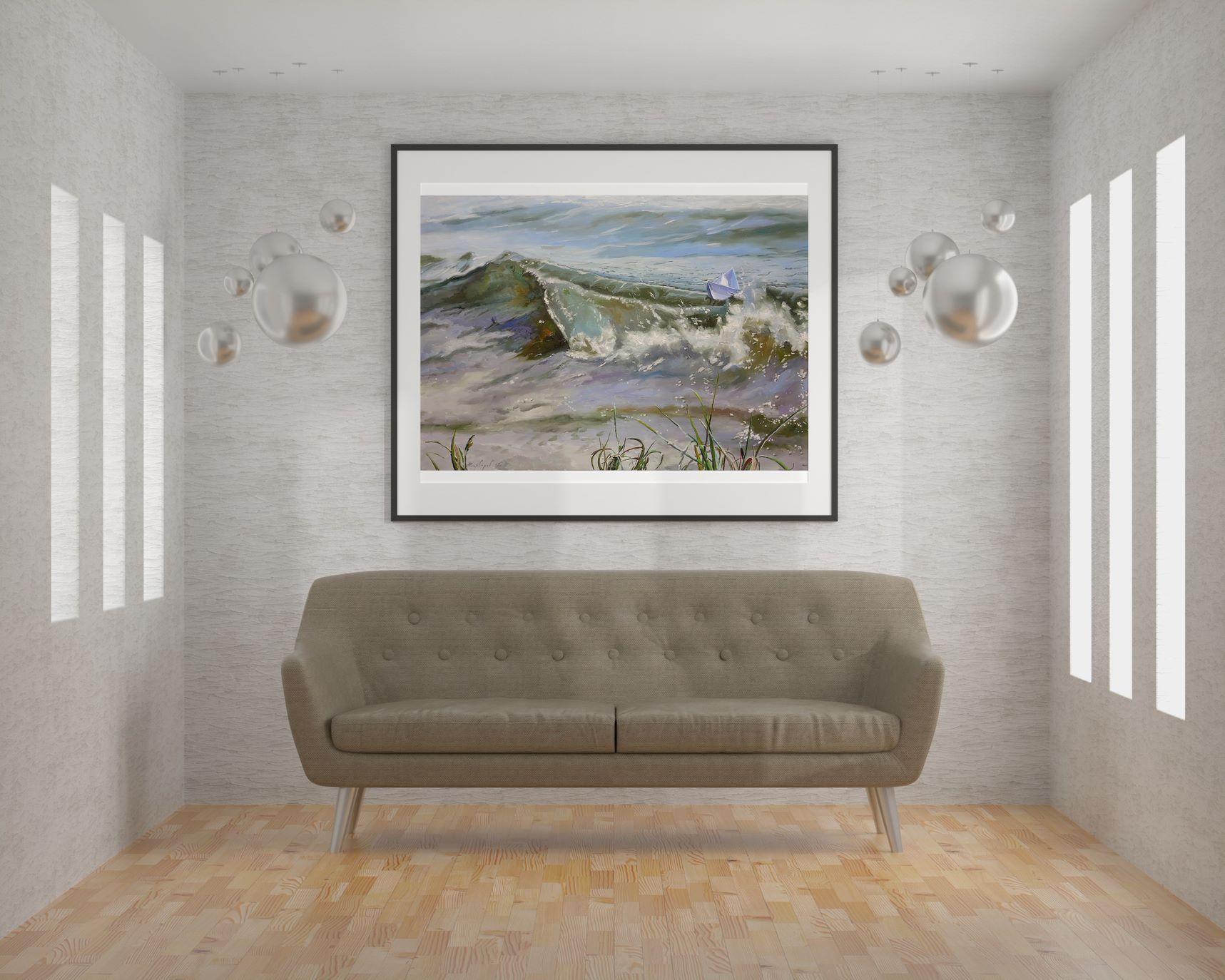 The Ark, Original Ölgemälde, Unikat, Original im Angebot 2