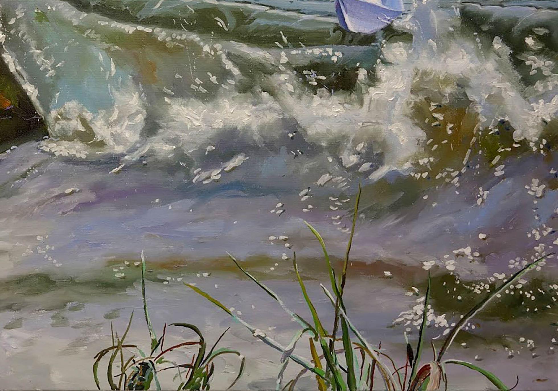 The Ark, Original Ölgemälde, Unikat, Original – Painting von Anatoly Varvarov Viktorovich